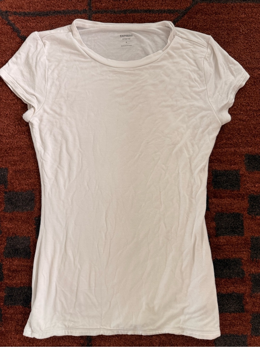 Express Women’s Fitted White Tee